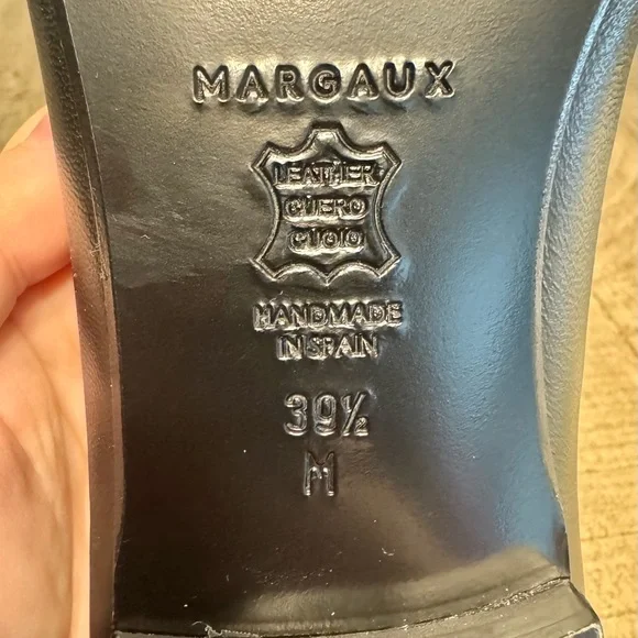 Margaux Black Point Toe Ballet Flat 39.5 New With Box - Picture 6 of 11